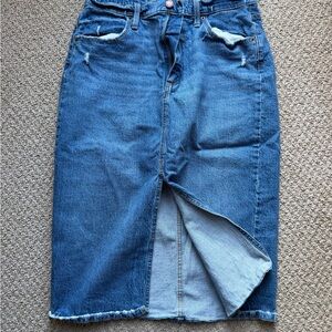 Universal Thread Blue Denim Pencil Skirt